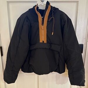 FP Movement by Free People Black and Tan Puffer Jacket
